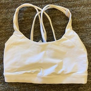 Lululemon white sports bra